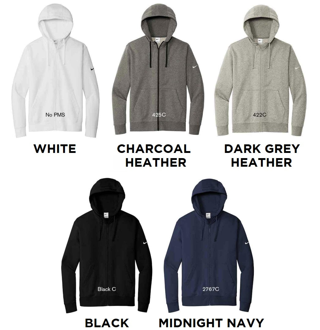 full zip club hoodie