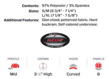 Flexfit 6196 Glen Check Pro Fit Hat