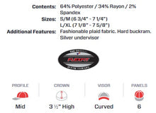 Flexfit 6197 Tartan Plaid Pro Fit Hat