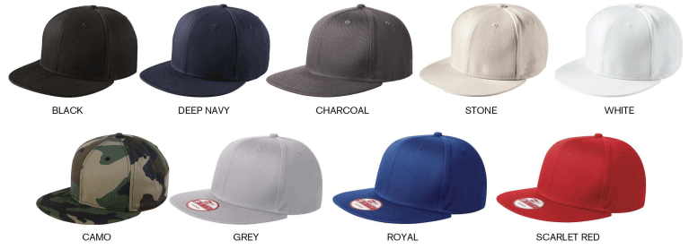New Era NE400 Flat Peak Snap Back Cap