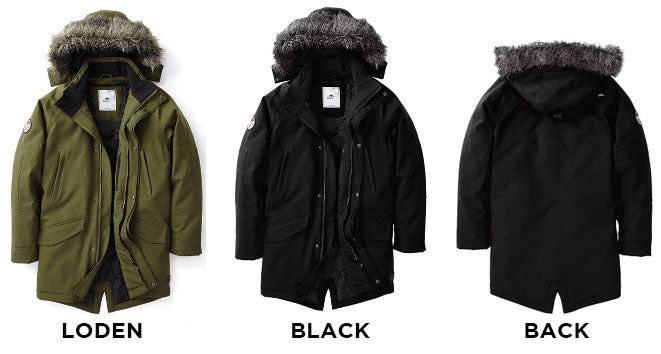 Roots parka mens top