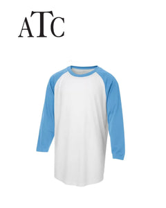 ATC Henley 3/4 Sleeve Baseball Youth Jersey Tee