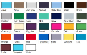 American Apparel Unisex Tee Colors