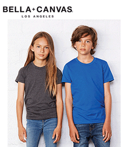 Canvas 3001Y Youth Fine Jersey Tee Unisex