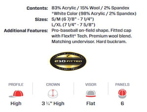 Flexfit 210 Flat Bill Pro Fit Hat