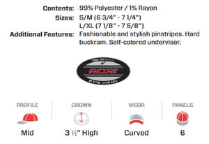 Flexfit 6195 Pinstripe Pro Fit Hat - DISCONTINUED