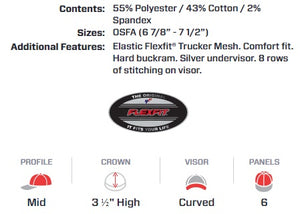 Flexfit 6511 Pro Fit Mesh Back Hat