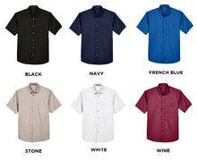 Harriton Easy Blend Mens Short Sleeve Dress Shirt