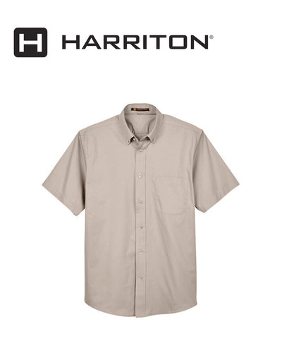 Harriton Easy Blend Mens Short Sleeve Dress Shirt