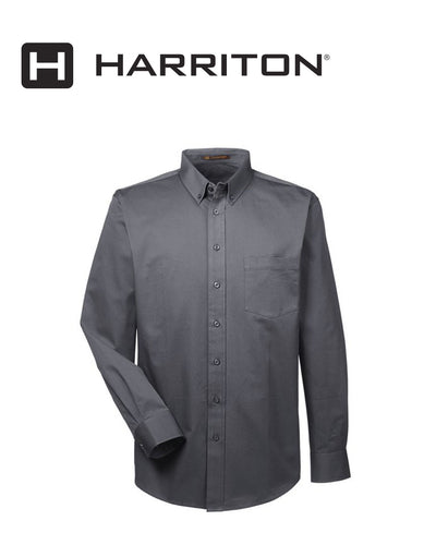 Harriton Foundation Cotton Mens Dress Shirt