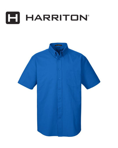 Harriton Foundation Cotton Short Sleeve Dress Shirt