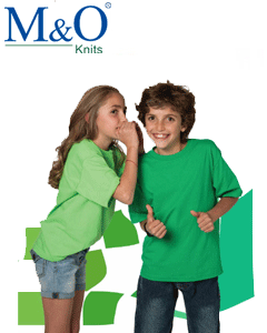 M&O Knit Youth Ring Spun T Shirt