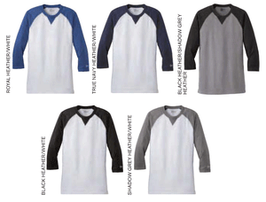 New Era NEA121 Sueded Baseball Tee