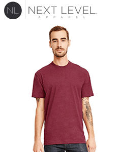 Next Level Mens Sueded Crew Neck Tee