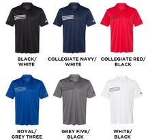 adidas Three Stripe Chest Mens Polo