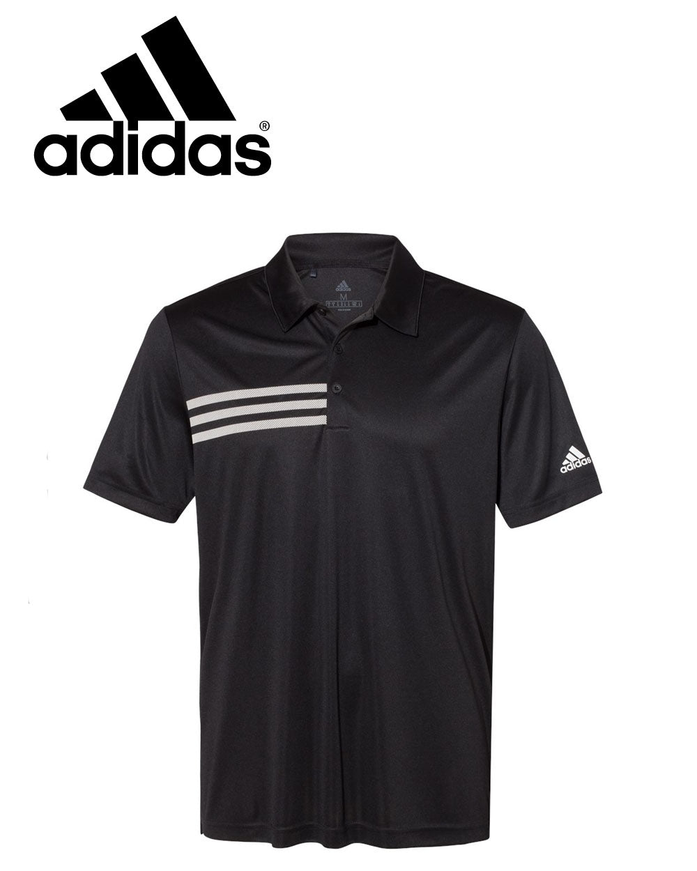 adidas Three Stripe Chest Mens Polo